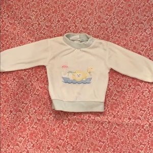 Velour baby sweatshirt